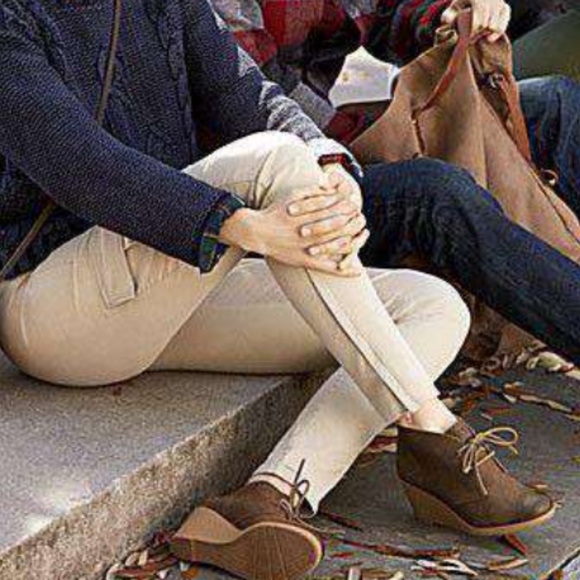 Sperry Harlow Taupe Suede Lace-Up Wedge Bootie - Picture 14 of 14